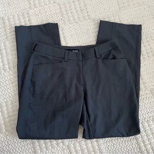 Grey straight leg trousers